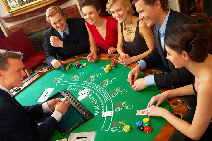 Cards and chips still life